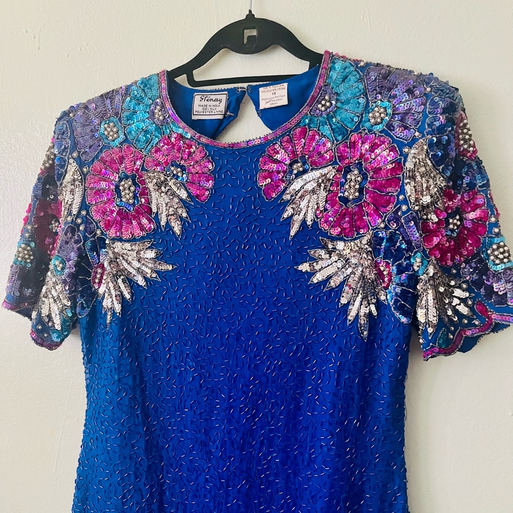 Stunning Stenay Vintage Sequins Beaded Dress - Judy Gemstone’s favorite!